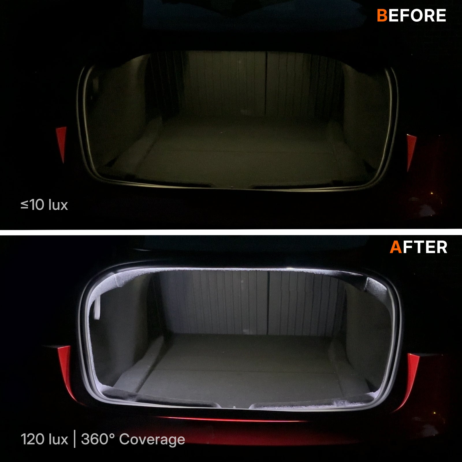 Tesla Model 3 / 3 Highland Trunk Light Pro - App-Controlled RGBIC 16M Color LED Strip, Show Mode & Dynamic Flow for DIY Ambiance