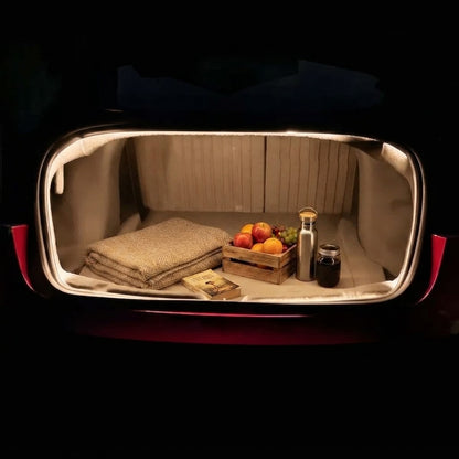 Tesla Model 3 / 3 Highland Trunk Light Pro - Bande LED RGBIC 16M contrôlée par application, mode spectacle & flux dynamique pour ambiance DIY