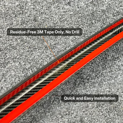 Real Dry Carbon Spoiler for Tesla Model 3 Highland 2024 - Fix Naked Trunk! OEM Performance Look & 3X Downforce