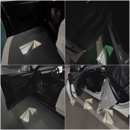 Tesla Model 3 / 3 Highland & Y / Y Juniper OEM Welcome Projection Lights - Premium LED Logo, Crisp Projection