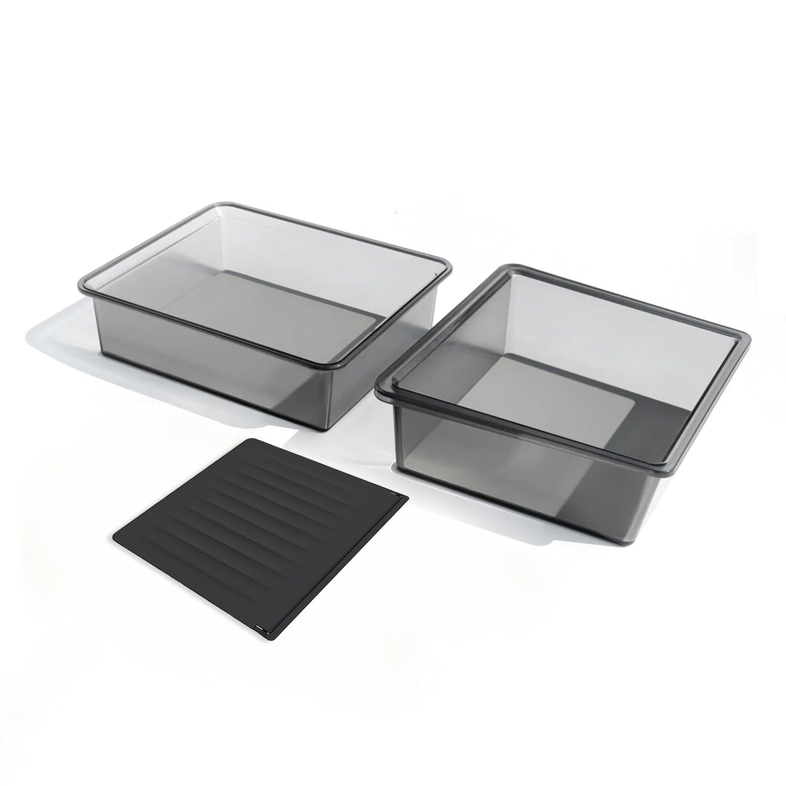 Tesla Model 3 Highland 2024 & Model Y Juniper 2025 Clear Armrest Organizer - See-Through Storage Drawer, Scratch Resistant & OEM Fit