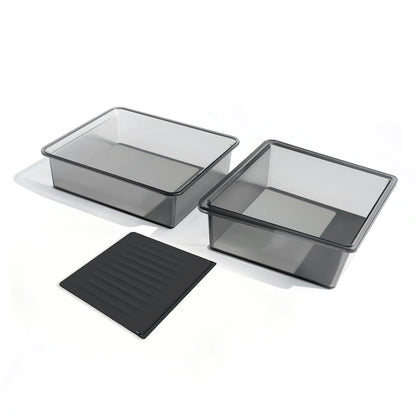 Tesla Model 3 Highland 2024 & Model Y Juniper 2025 Clear Armrest Organizer - See-Through Storage Drawer, Scratch Resistant & OEM Fit