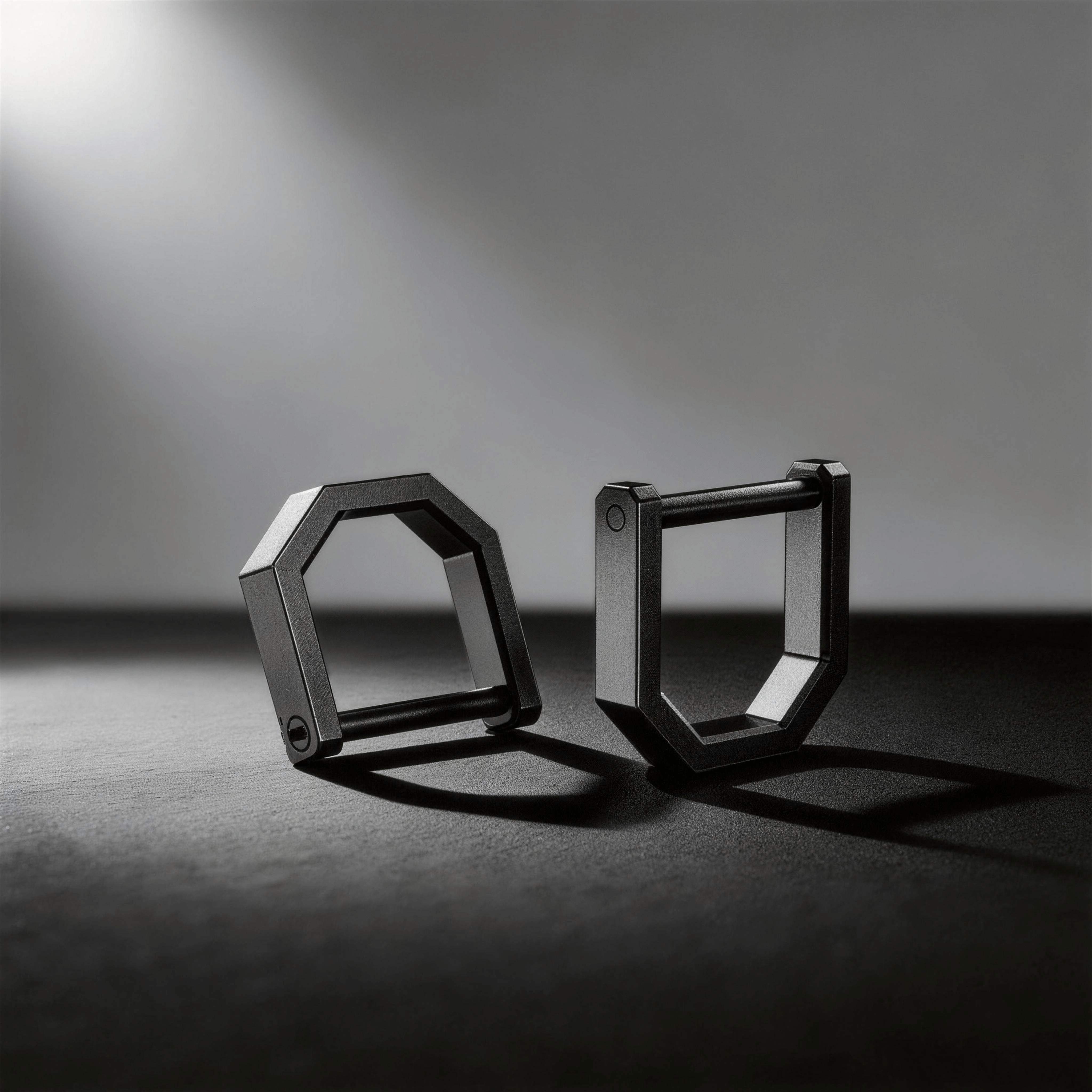 Close-up of Tesla Key Card Holder TC4 titanium showing premium finish in matte black