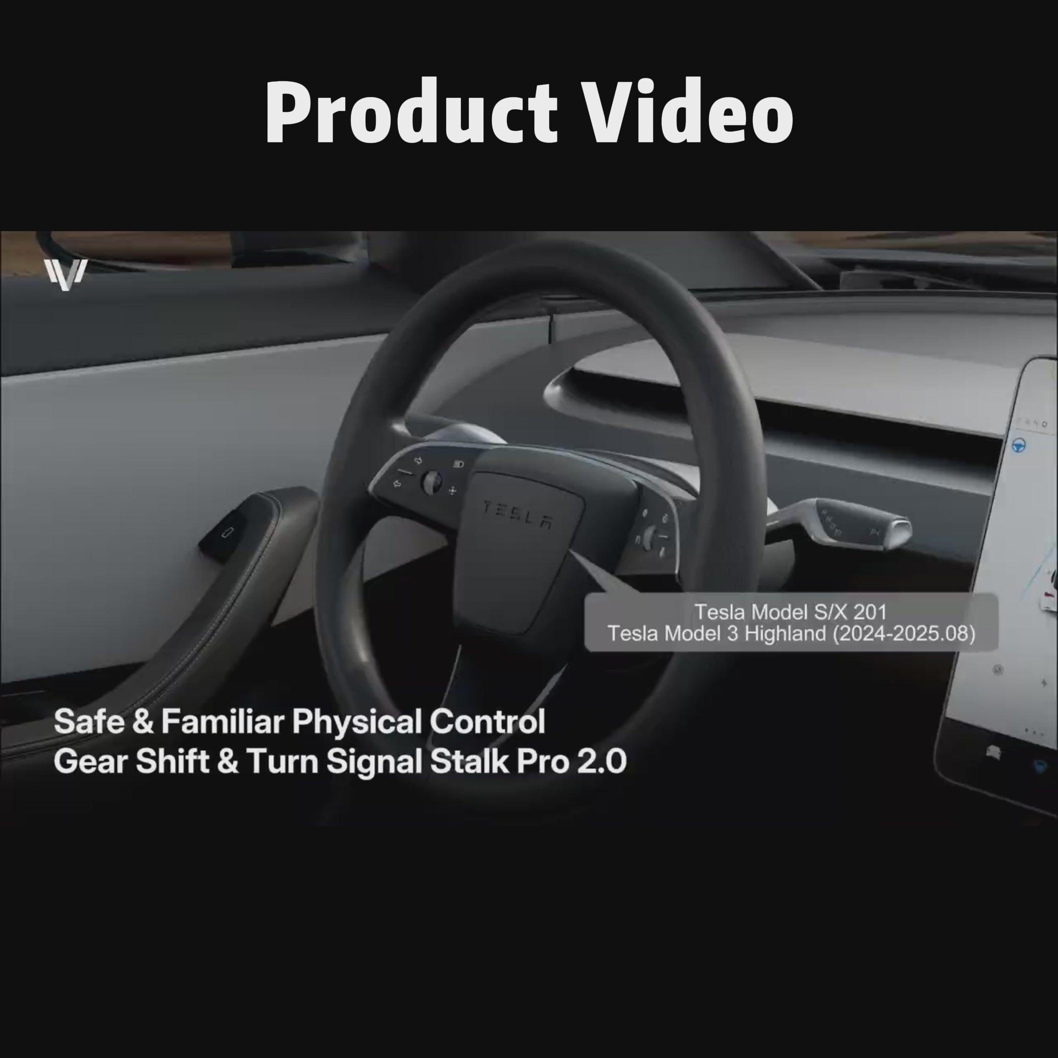 Model S/X 2021+ Gear Shift & Turn Signal Stalk Kit | Smoother Feel