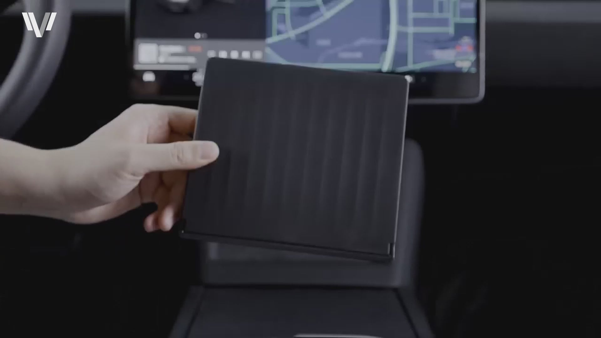 Tesla Model Y Juniper 2025 / Model 3 Highland 2024 Magnetic Armrest Organizer - Hidden Storage Box, Quick Access & OEM Fit