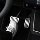 Aluminum Alloy Non-Slip Textured Accelerator Brake Pedal Covers for Tesla Model 3 / Y / 3 Highland / Y Juniper - Custom Upgrade Replacement Set