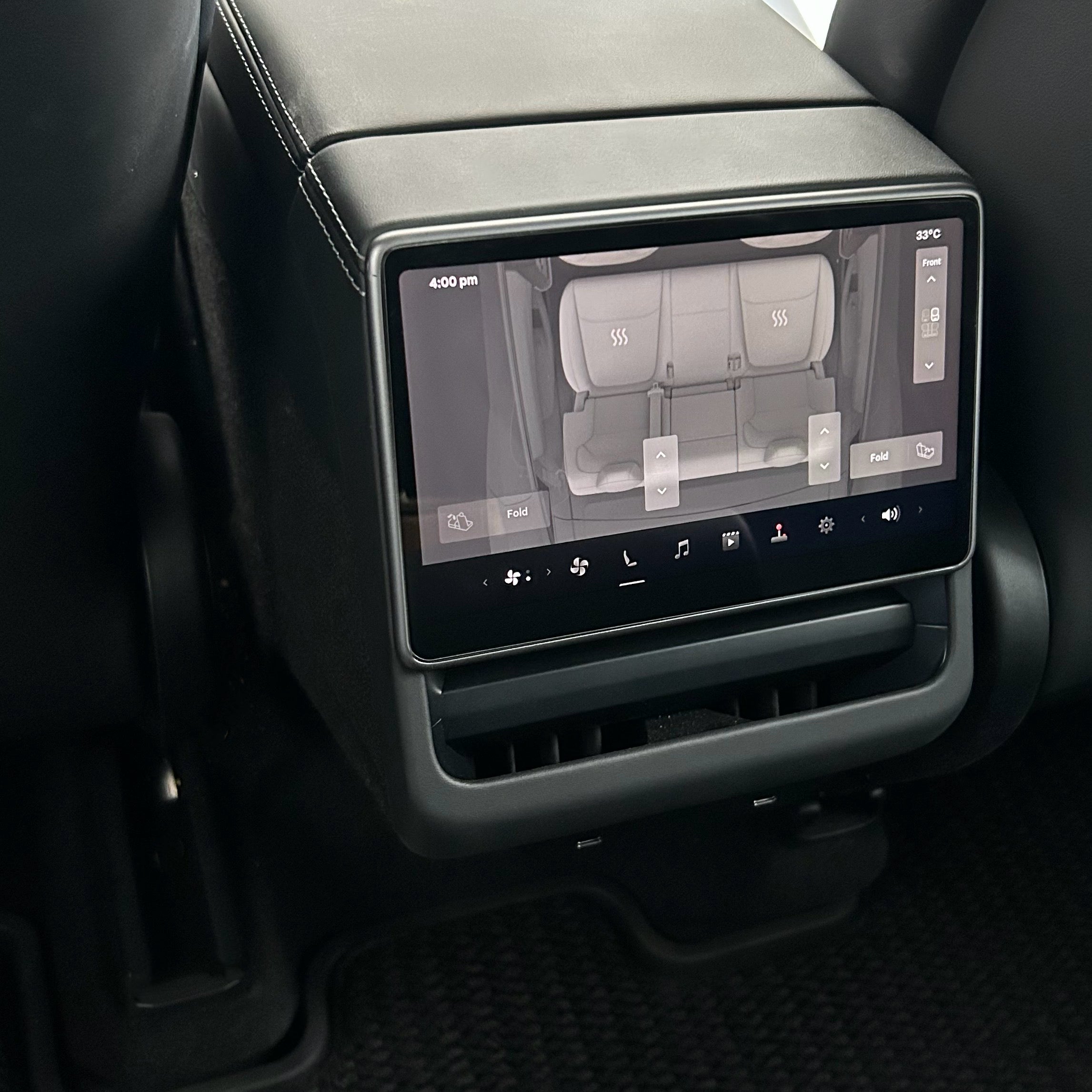 Tesla Tempered Glass Dual-Sense Screen Protector for rear touchscreen display in Model 3/Y.