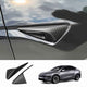 Real Dry Carbon Fiber Side Camera Covers for Tesla Model 3 Highland 2024 & Model Y Juniper 2025 - OEM Fit, Anti-Scratch Protection